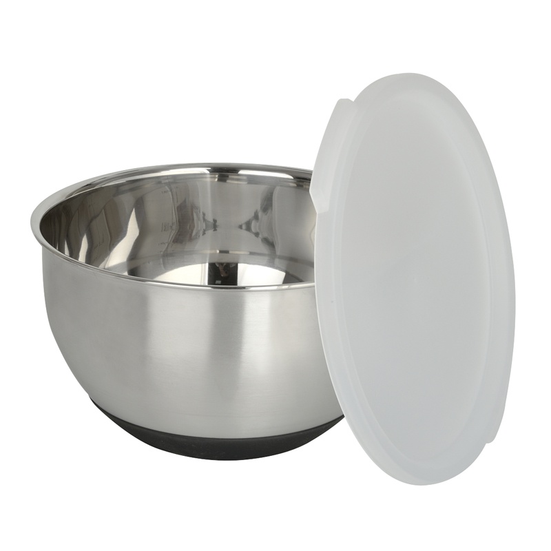 stainless steel Mixing Bowls with PP Lips