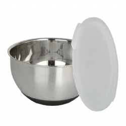 stainless steel Mixing Bowls with PP Lips
