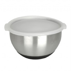 stainless steel Mixing Bowls with PP Lips