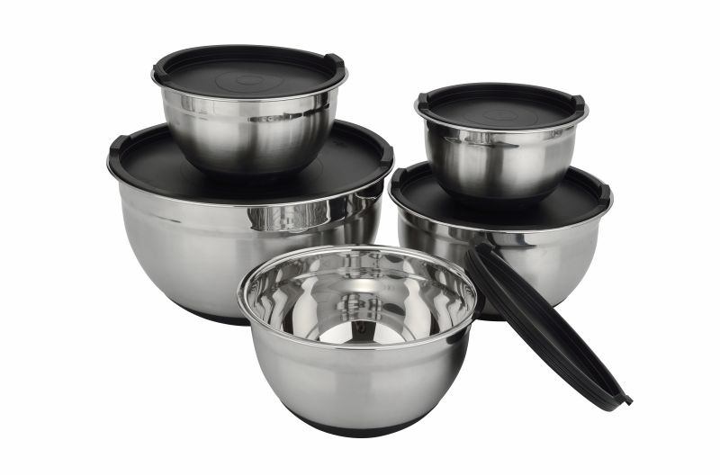Mixing Bowl with Black Lid